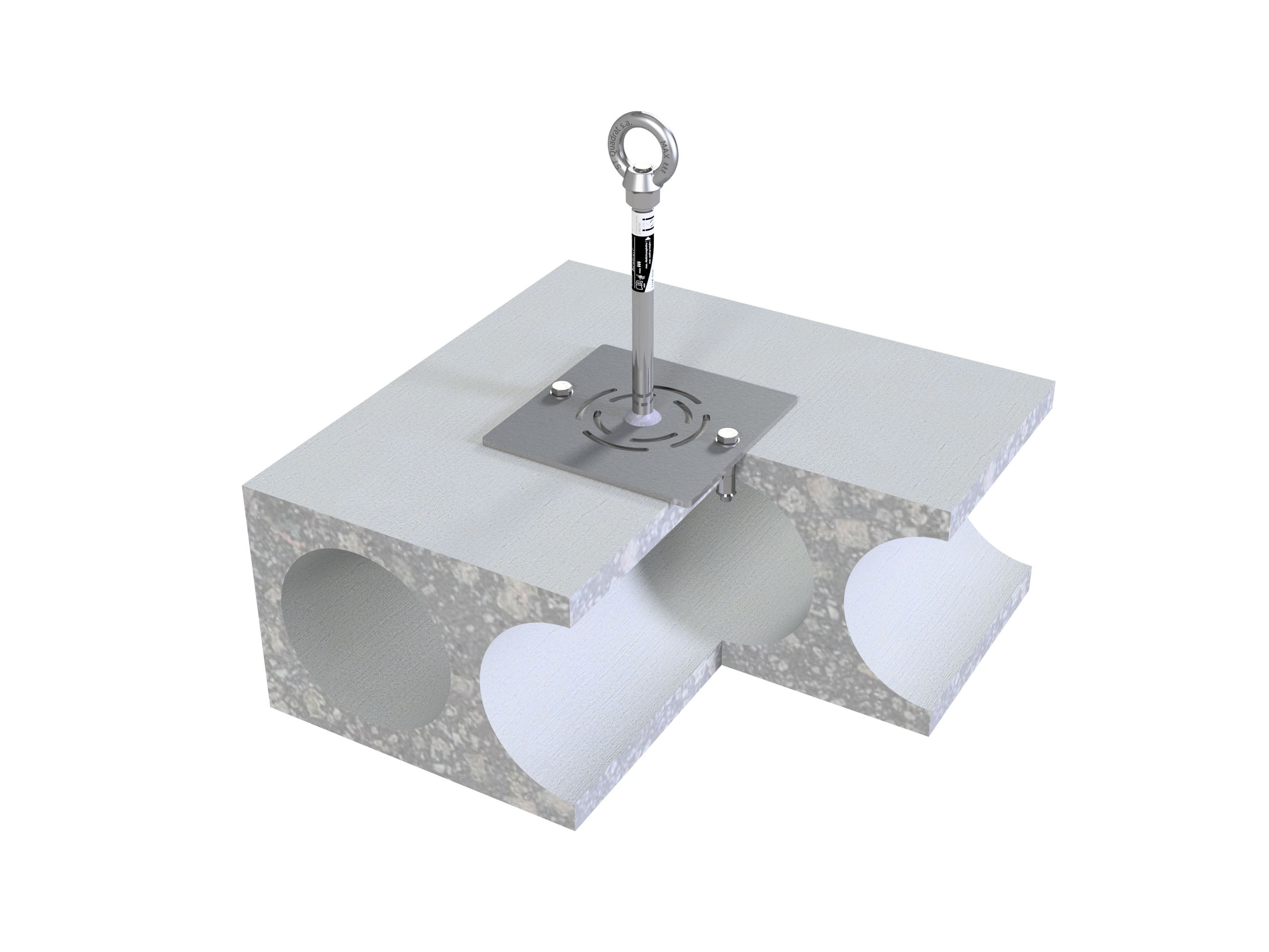 LUX-top® ASP EV 10 II | Anschlagpunkt für Spannbeton-Hohlplatten
