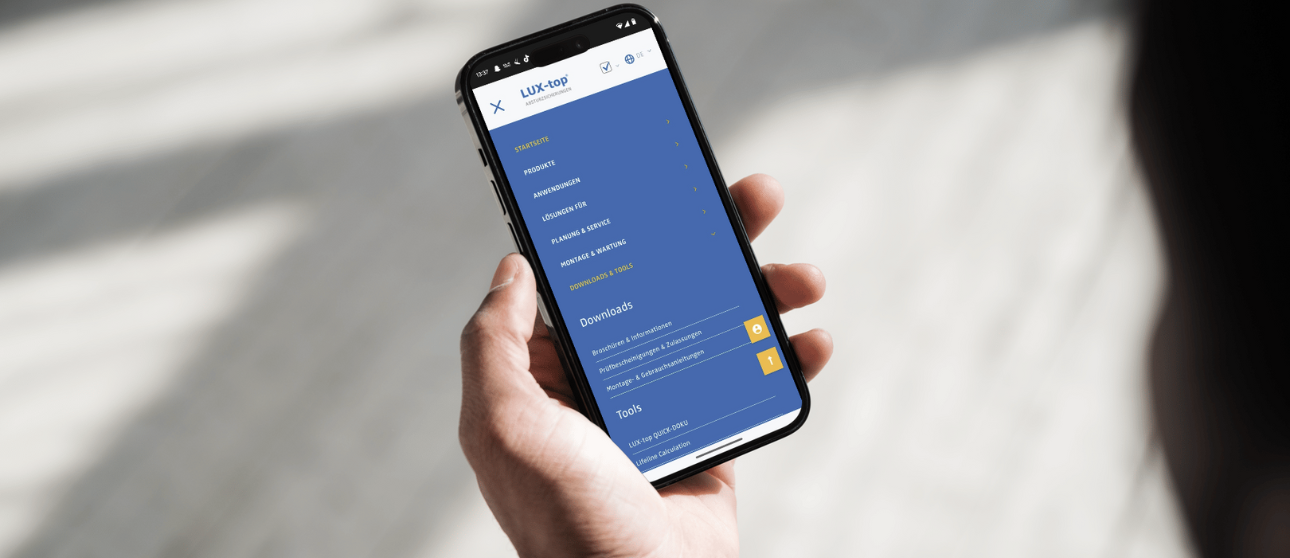Download und Tools für Abstursicherung